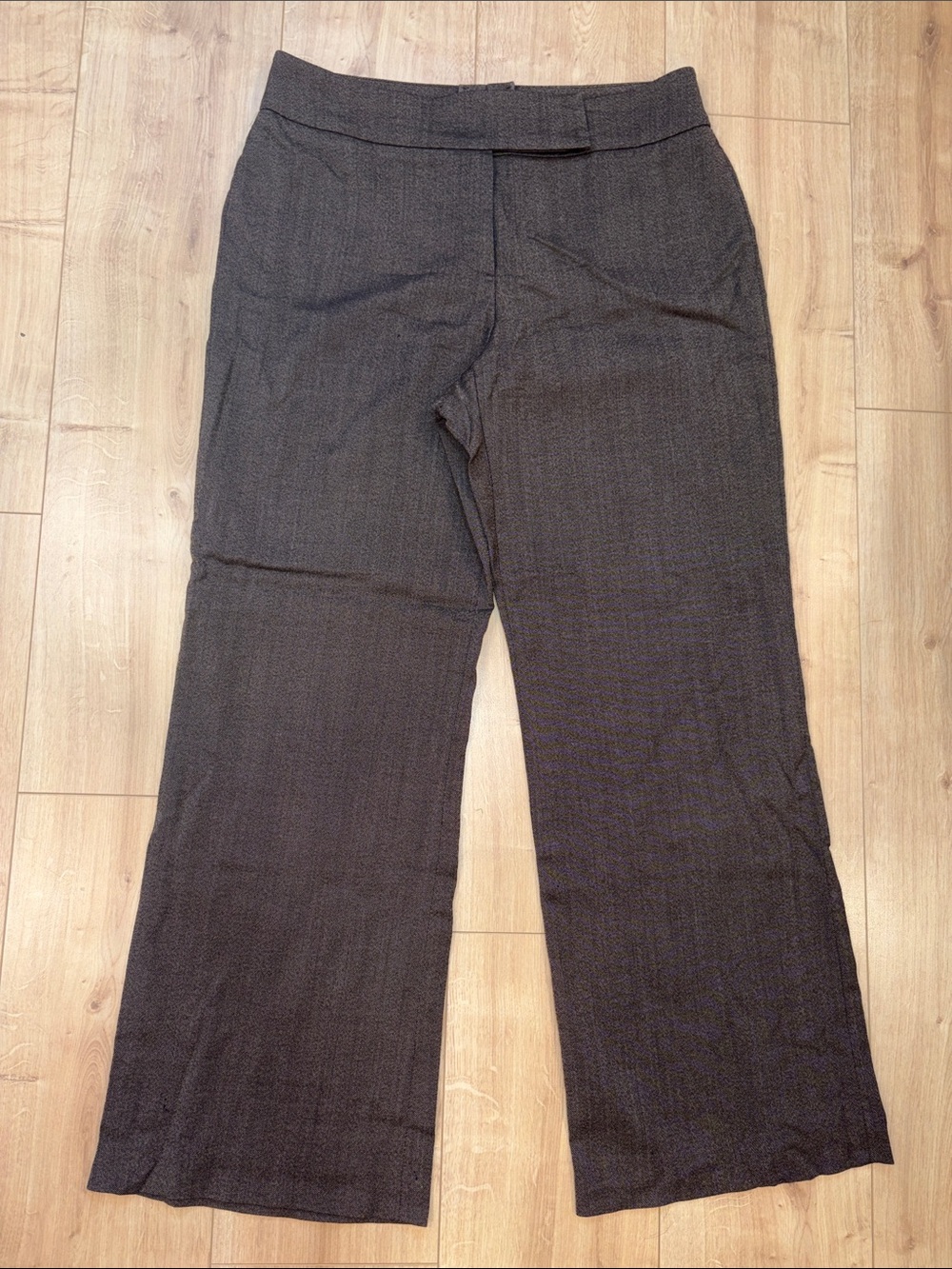 "New Wool" Escada Office Slacks in Grey-Brown